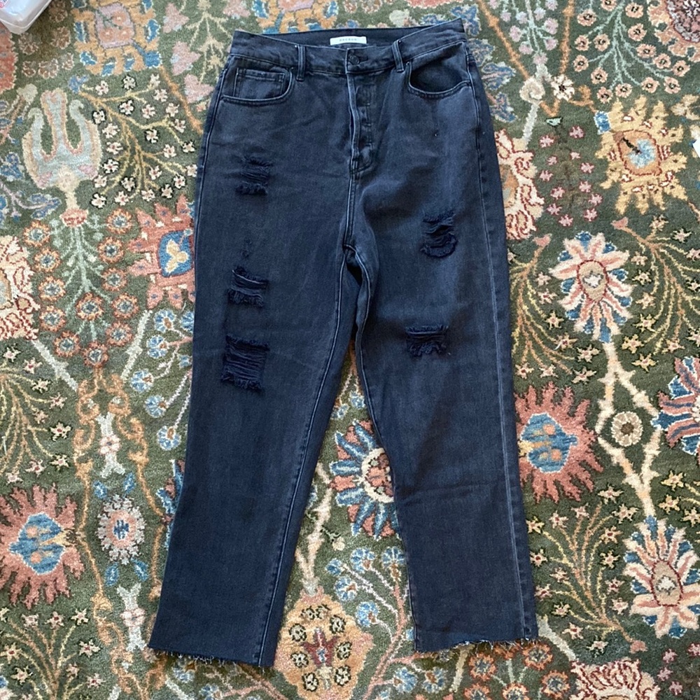 Pacsun Black Hi-Rise Straight Leg Jeans